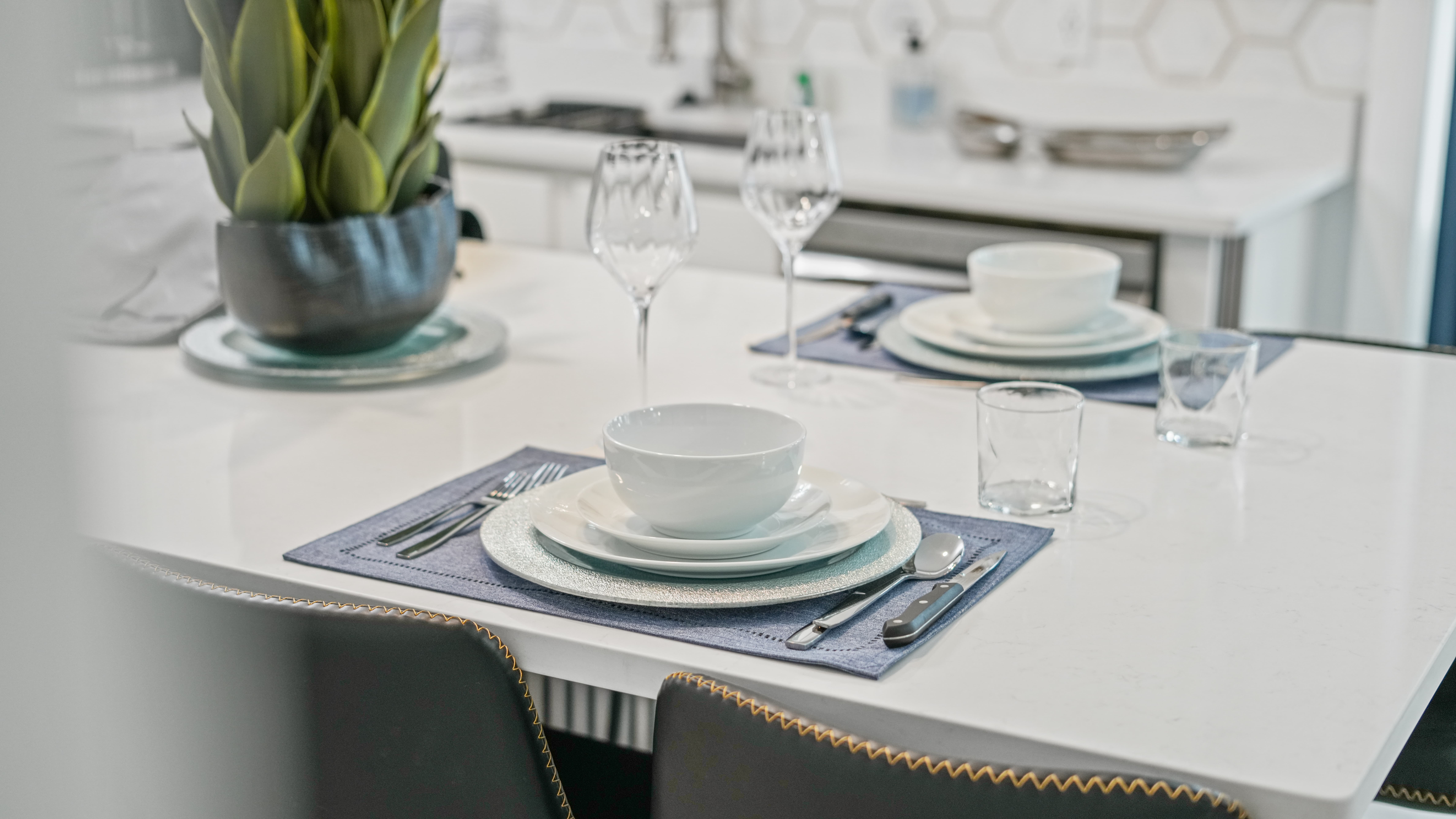 Detail shot of wall art in living space